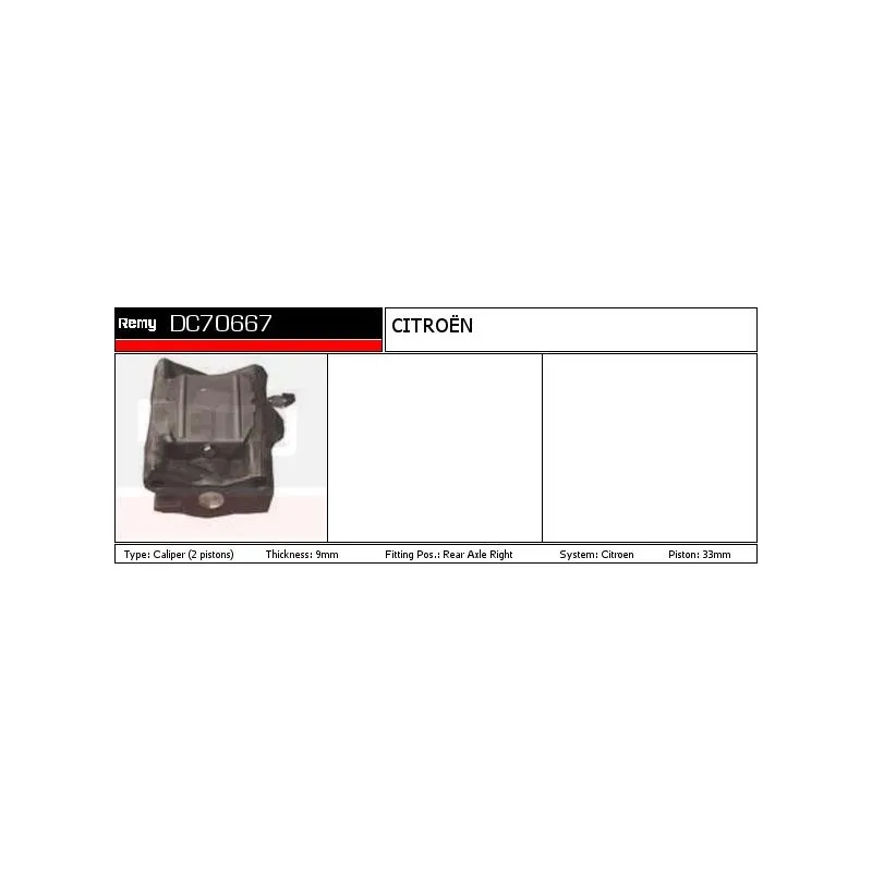 Étrier de frein REMY DC70667
