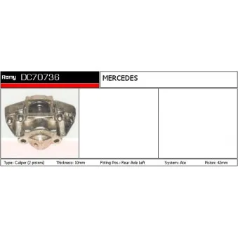 Étrier de frein REMY DC70736