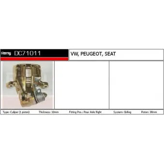 Étrier de frein REMY DC71011