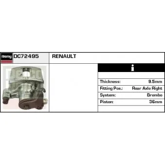 Étrier de frein REMY DC72495