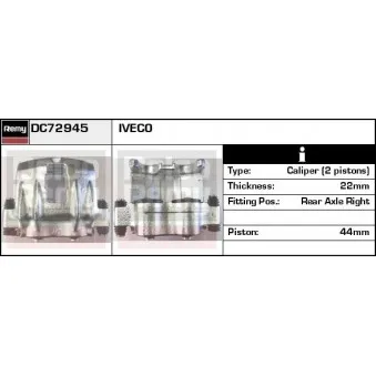 Étrier de frein REMY DC72945