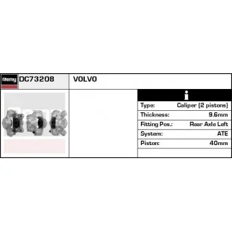 Étrier de frein REMY DC73208