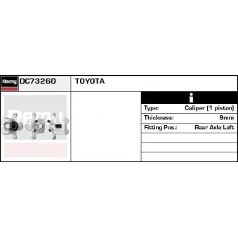 Étrier de frein REMY DC73260