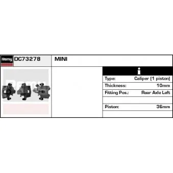Étrier de frein REMY DC73278