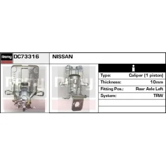 Étrier de frein REMY DC73316