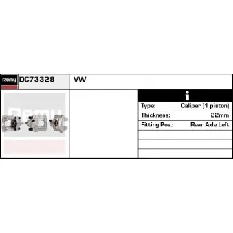 Étrier de frein REMY DC73328