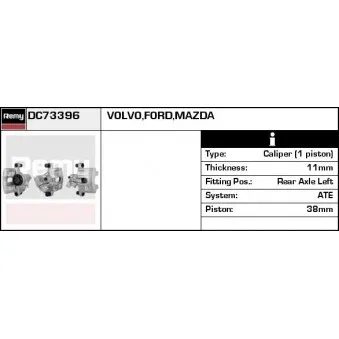 Étrier de frein REMY DC73396