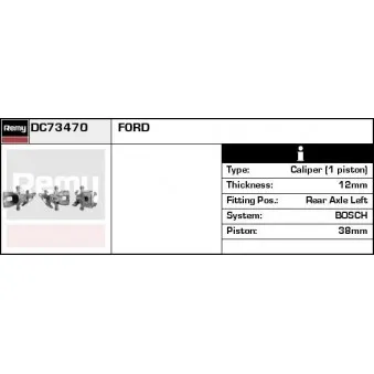 Étrier de frein REMY DC73470
