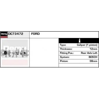 Étrier de frein REMY DC73472