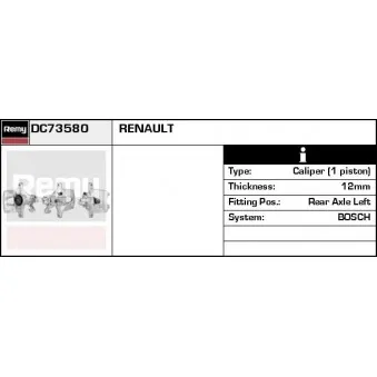 Étrier de frein REMY DC73580