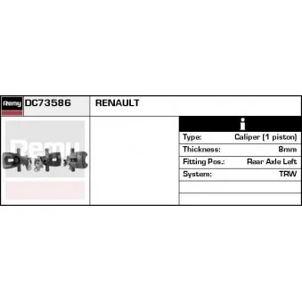 Étrier de frein REMY DC73586