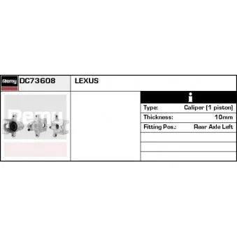 Étrier de frein REMY DC73608