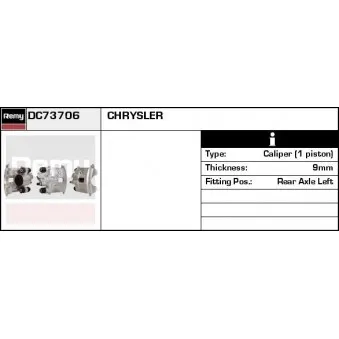 Étrier de frein REMY DC73706