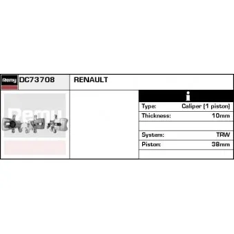 Étrier de frein REMY DC73708