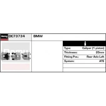 Étrier de frein REMY DC73734