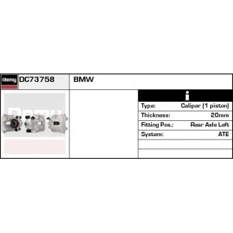 Étrier de frein REMY DC73758