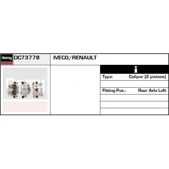 Étrier de frein REMY DC73778