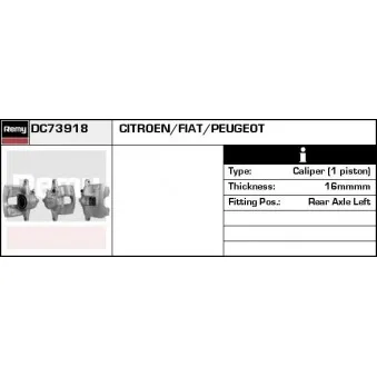 Étrier de frein REMY DC73918