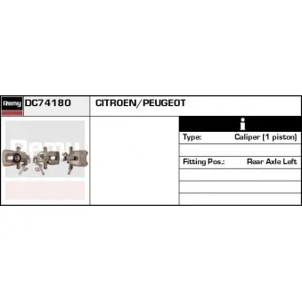Étrier de frein REMY DC74180