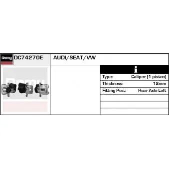 Étrier de frein REMY DC74270E