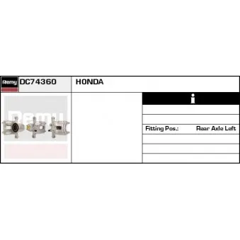 Étrier de frein REMY DC74360