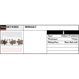 Étrier de frein REMY DC74364