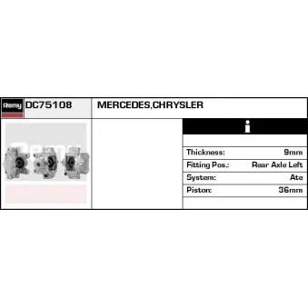 Étrier de frein REMY DC75108