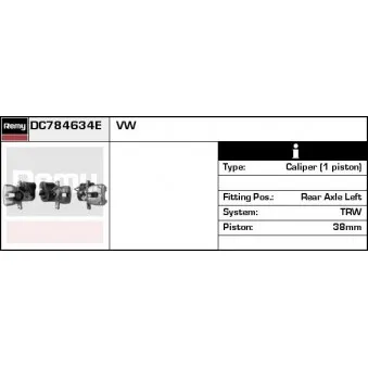 Étrier de frein REMY DC784634E