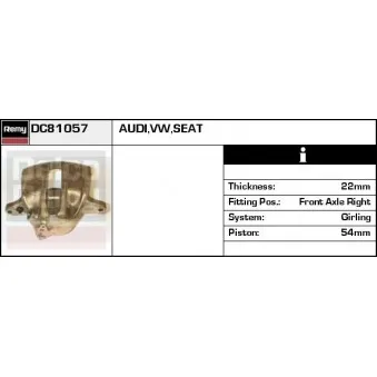 Étrier de frein REMY DC81057