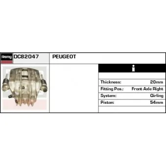Étrier de frein REMY DC82047