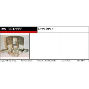 Étrier de frein REMY DC82553