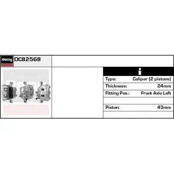 Étrier de frein REMY DC82568