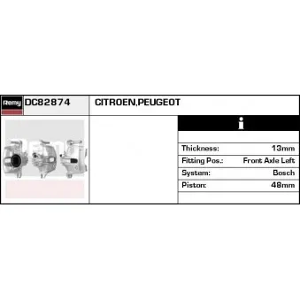 Étrier de frein REMY DC82874