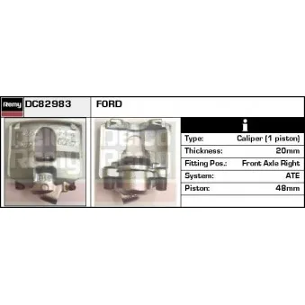 Étrier de frein REMY DC82983