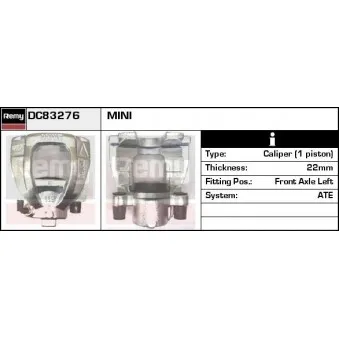 Étrier de frein REMY DC83276