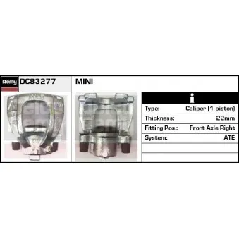 Étrier de frein REMY DC83277