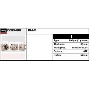 Étrier de frein REMY DC83406