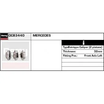 Étrier de frein REMY DC83440