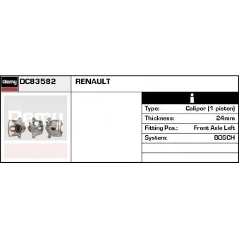 Étrier de frein REMY DC83582
