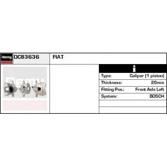 Étrier de frein REMY DC83636