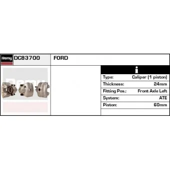 Étrier de frein REMY DC83700