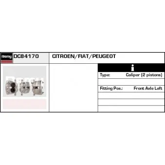 Étrier de frein REMY DC84170