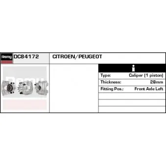 Étrier de frein REMY DC84172