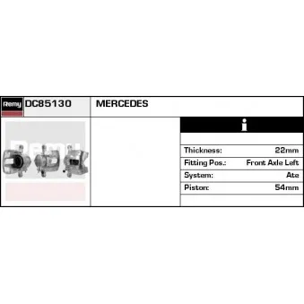 Étrier de frein REMY DC85130