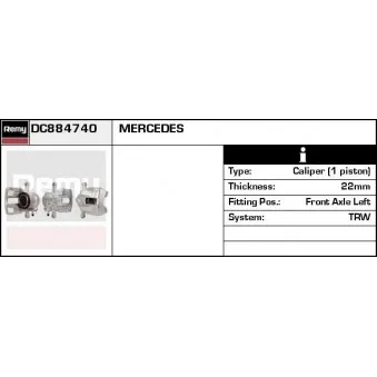 Étrier de frein REMY DC884740