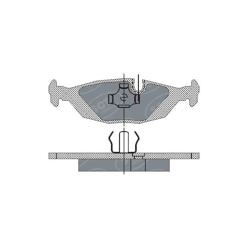 Jeu de 4 plaquettes de frein arrière SCT GERMANY SP 146 PR