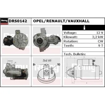 Démarreur REMY DRS0142