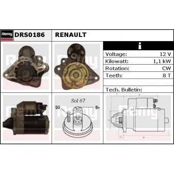 Démarreur REMY DRS0186
