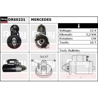 Démarreur REMY DRS0231