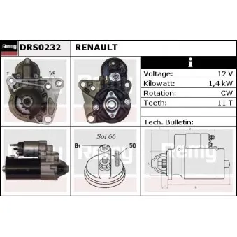 Démarreur REMY DRS0232